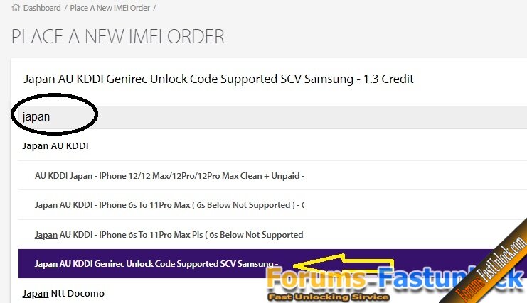 Japan AU KDDI Generic Unlock Code Supported SCV Samsung